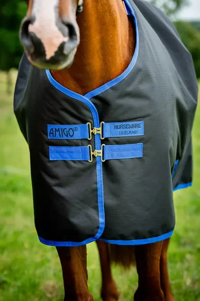 Horseware Ireland Amigo Ripstop 900D Plus Turnout Rug 100G Black/Classic Blue - Image 7