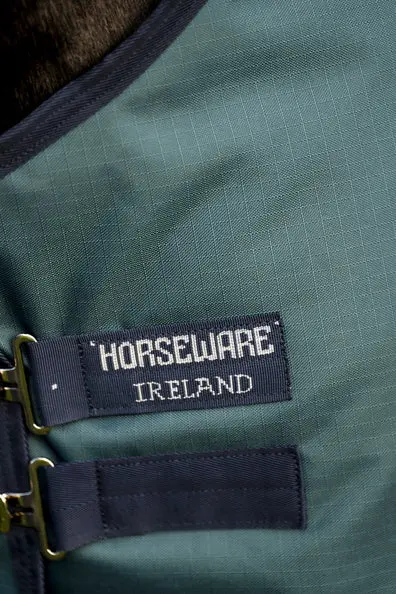 Horseware Ireland Amigo Ripstop 900D Turnout Rug 50G Dynasty Green / Navy & Silver - Image 2