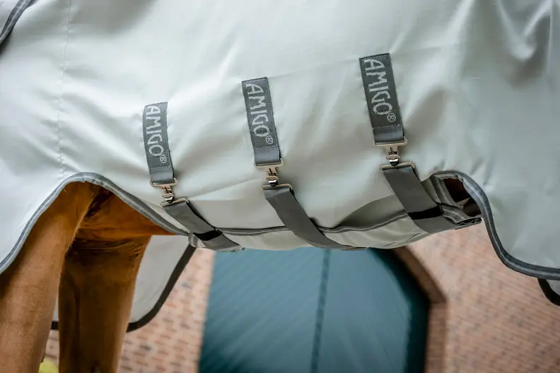 Horseware Ireland Amigo Ripstop Hoody Silver / Titanium Grey & Silver - Image 7
