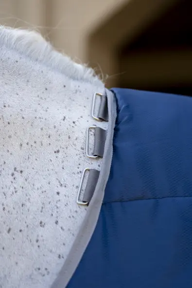 Horseware Ireland Amigo Ripstop Insulator Stable Rug 100G Navy / Titanium Grey - Image 2