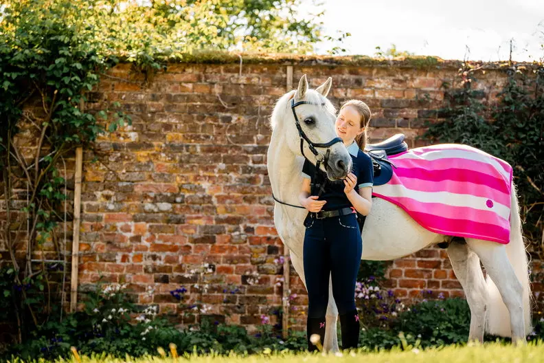 Horseware Ireland Newmarket Exercise Sheet Witney Pink - Image 4
