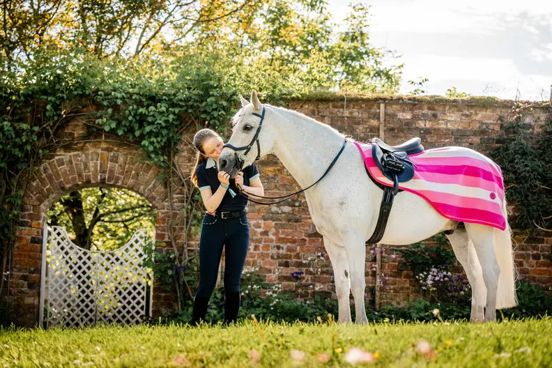 Horseware Ireland Newmarket Exercise Sheet Witney Pink - Image 5