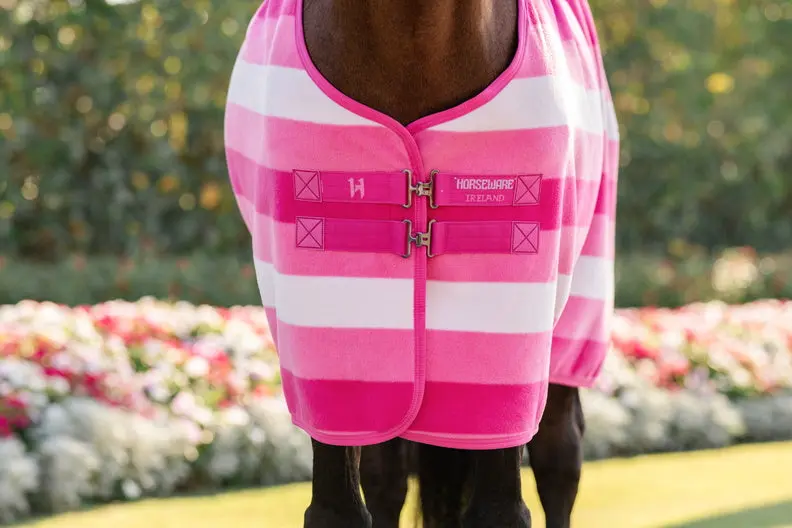 Horseware Ireland Newmarket Fleece Cooler Witney Pink - Image 4