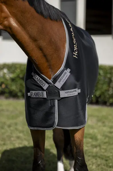 Horseware Ireland Rambo Airmax Cooler Black / Thunderstorm Grey & Silver - Image 2