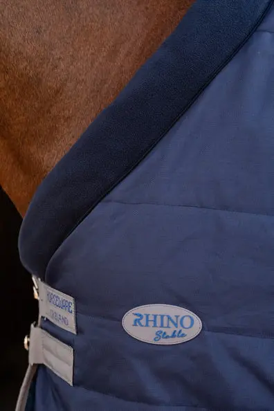 Horseware Ireland Rhino Stable Rug 250G Vl Navy / Titanium Grey & Classic Blue - Image 6