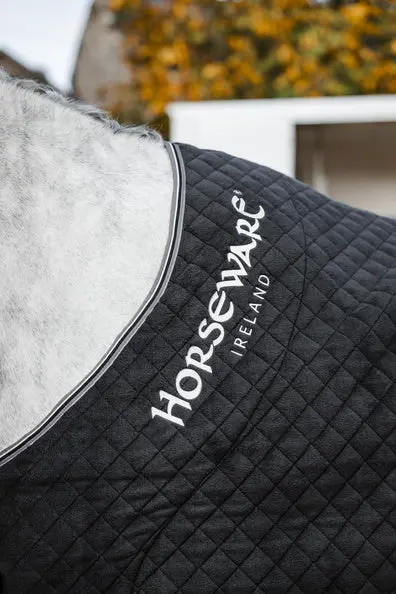 Horseware Ireland Thermal Cooler Black / Thunderstorm Grey & Silver - Image 4