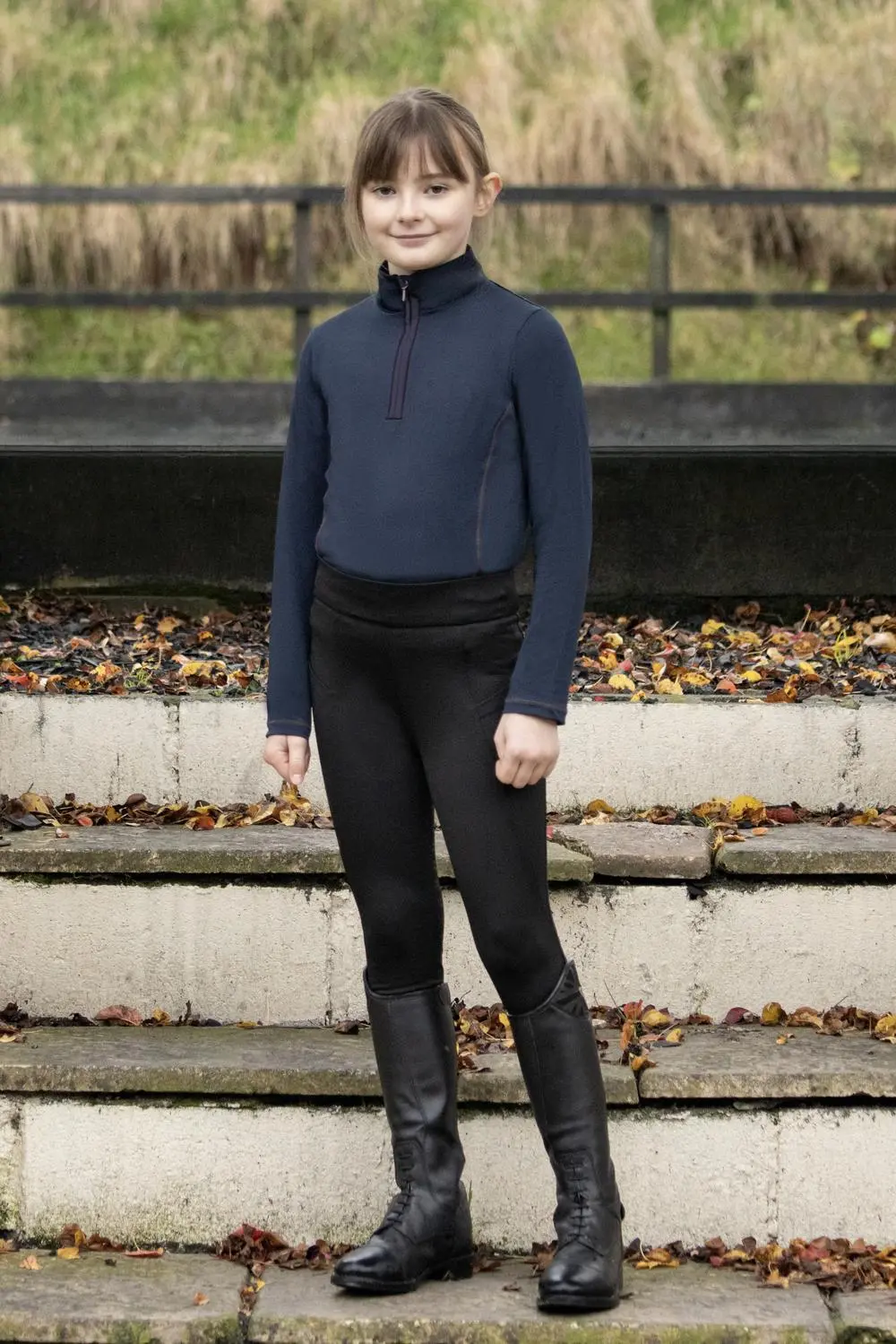 Hy Equestrian Children's Melton Riding Tights Black