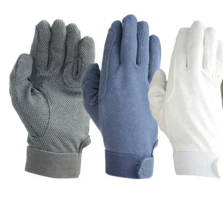 Hy Equestrian Cotton Pimple Palm Gloves - Image 3