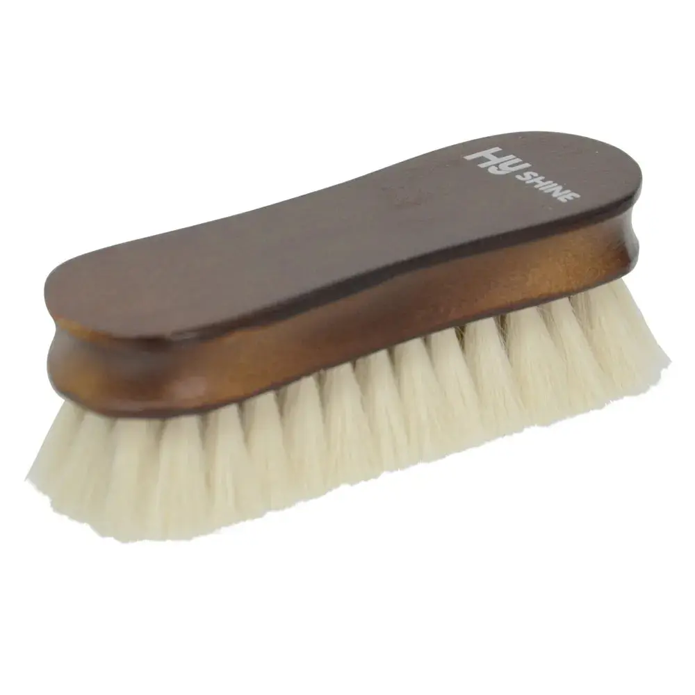 Hy Equestrian Deluxe Wooden Face Brush with Goats Hair - Image 2