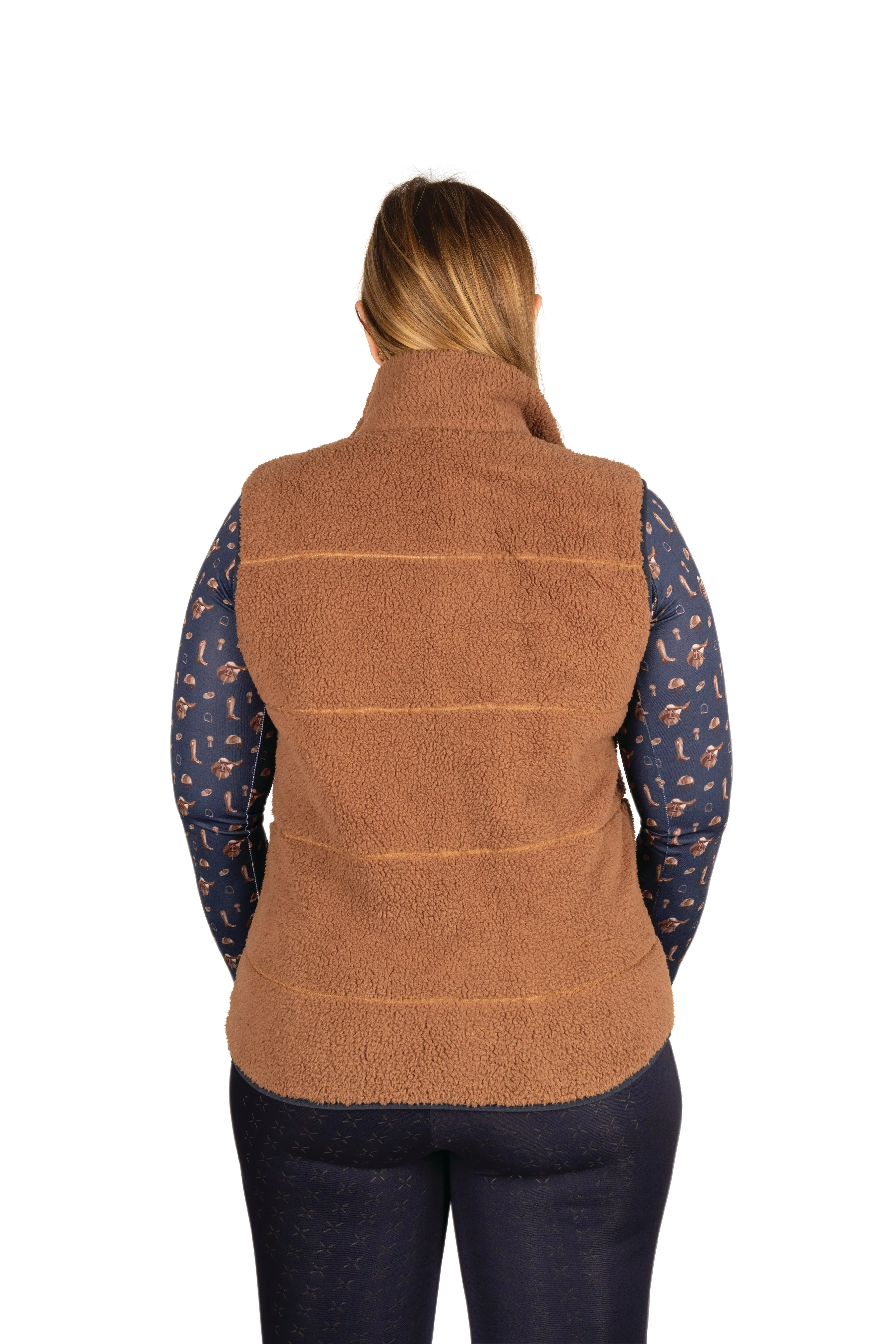 Hy Equestrian Elevate Style Teddy Fleece Gilet - Image 3