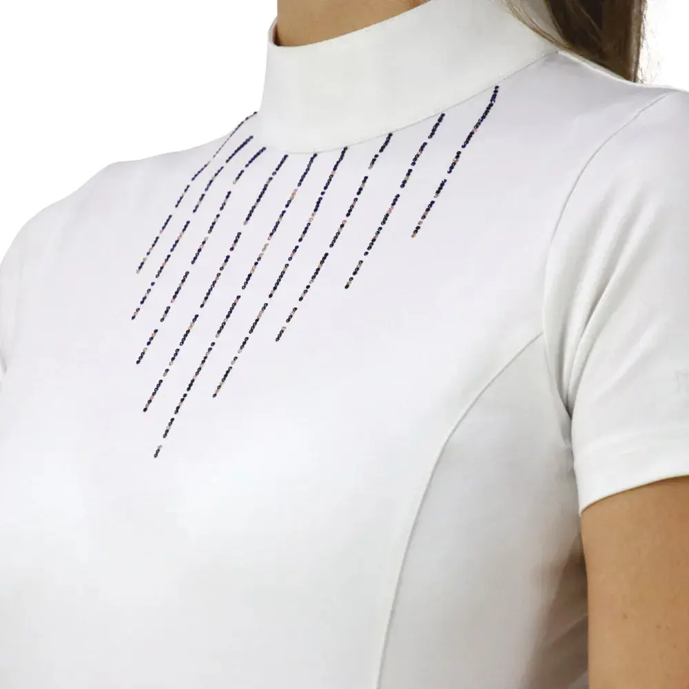 Hy Equestrian Roka Rose Show Shirt - Image 3