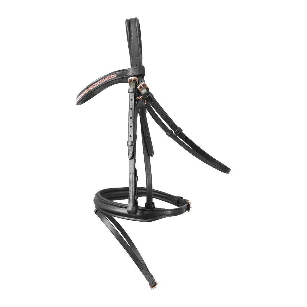 Hy Equestrian Rosciano Rose Gold Bridle - Image 2