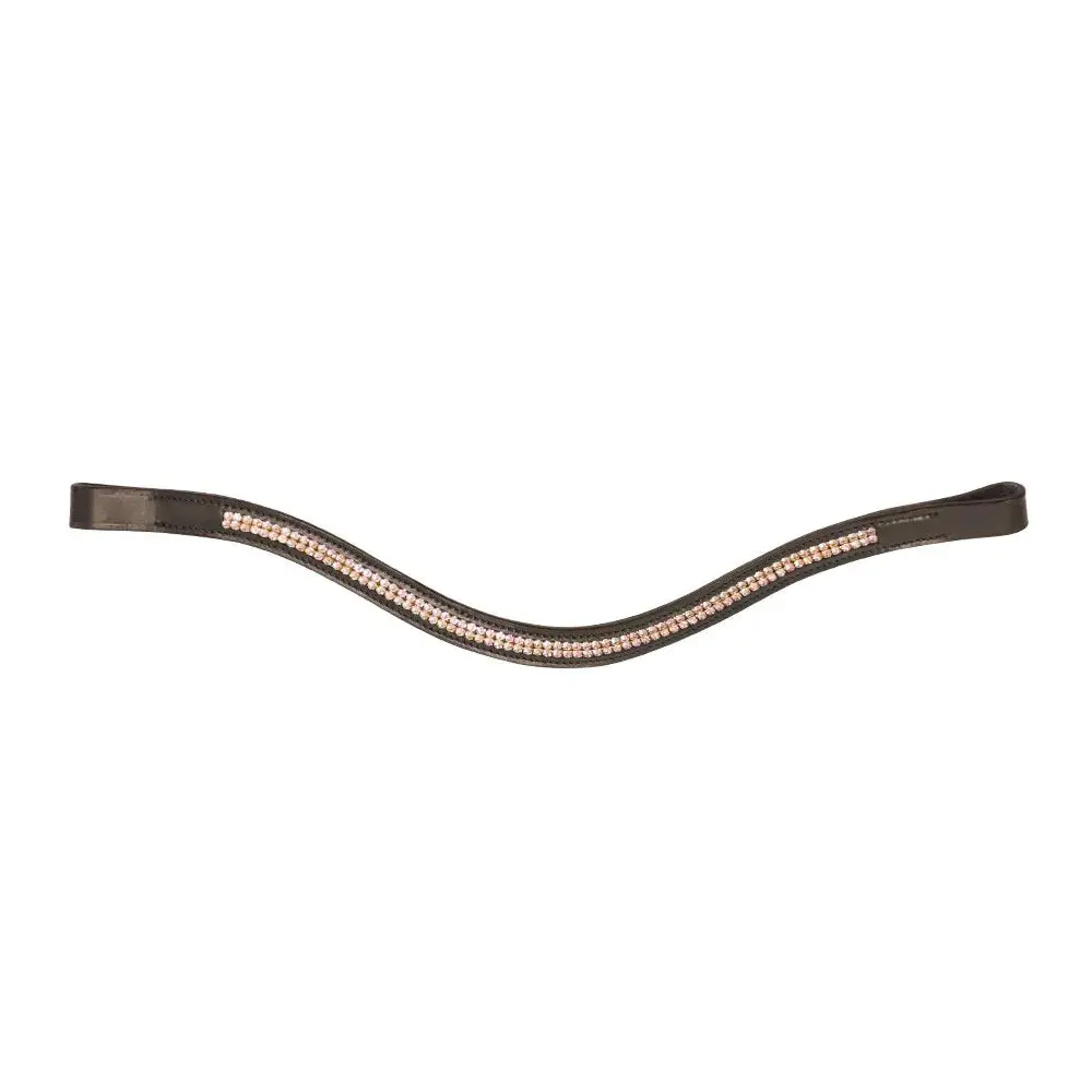 Hy Equestrian Rosciano Rose Gold Browband - Image 3