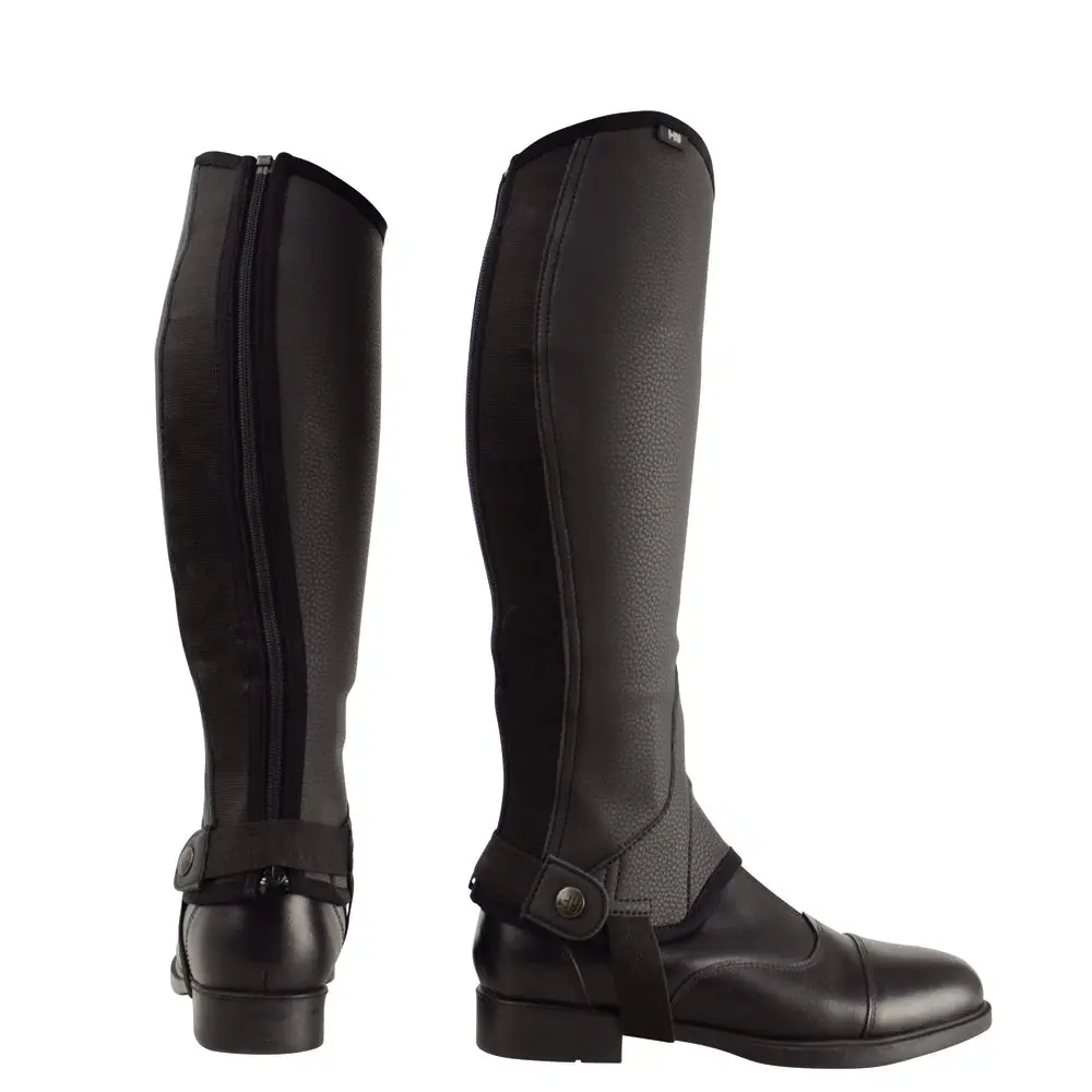 Hy Equestrian Synthetic Combi Leather Chaps