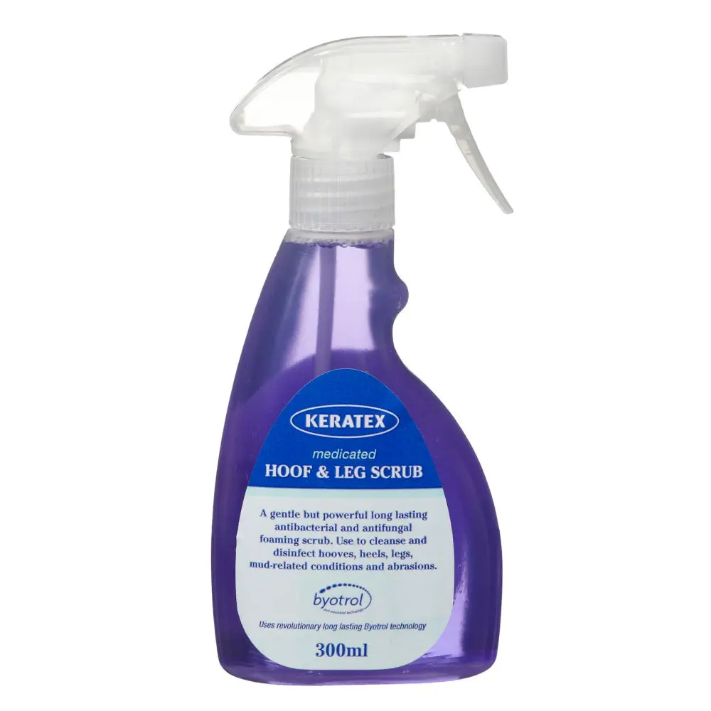 Keratex Medicated Hoof and Leg Scrub-300ml Spray