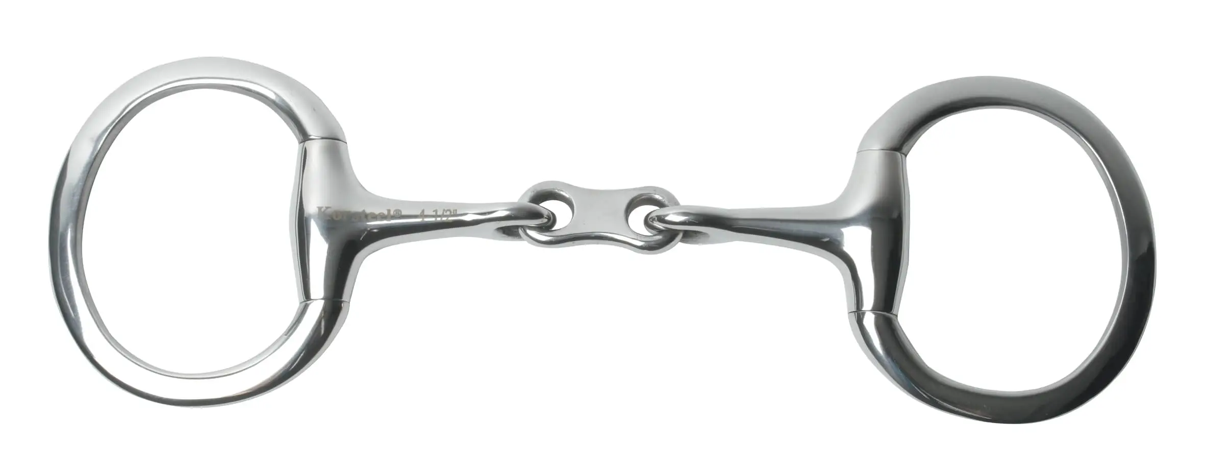 Korsteel Stainless Steel French Link Eggbutt Snaffle - Image 2