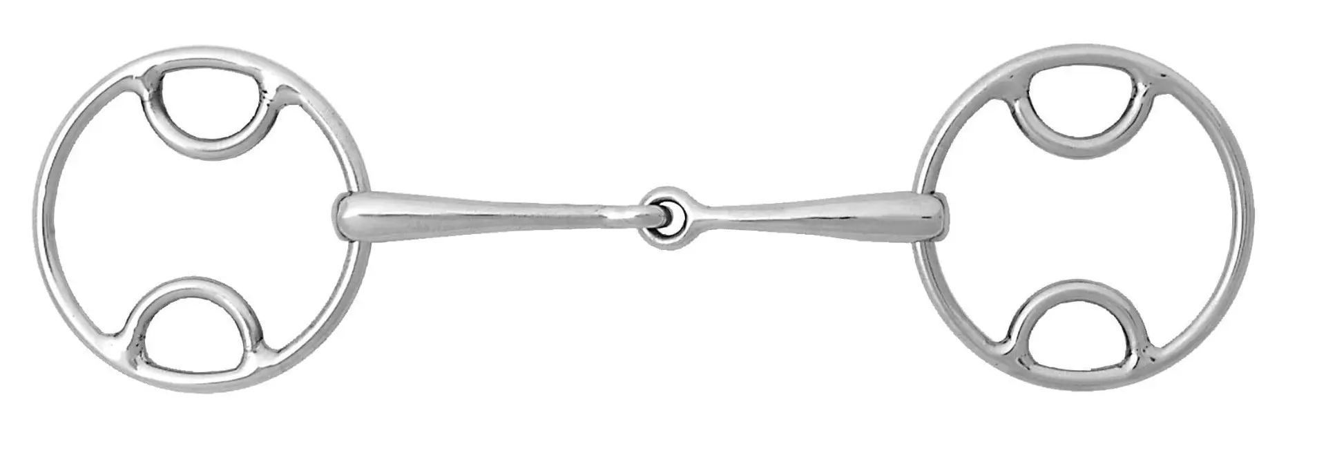 Korsteel Stainless Steel Jointed Beval Loose Ring Snaffle