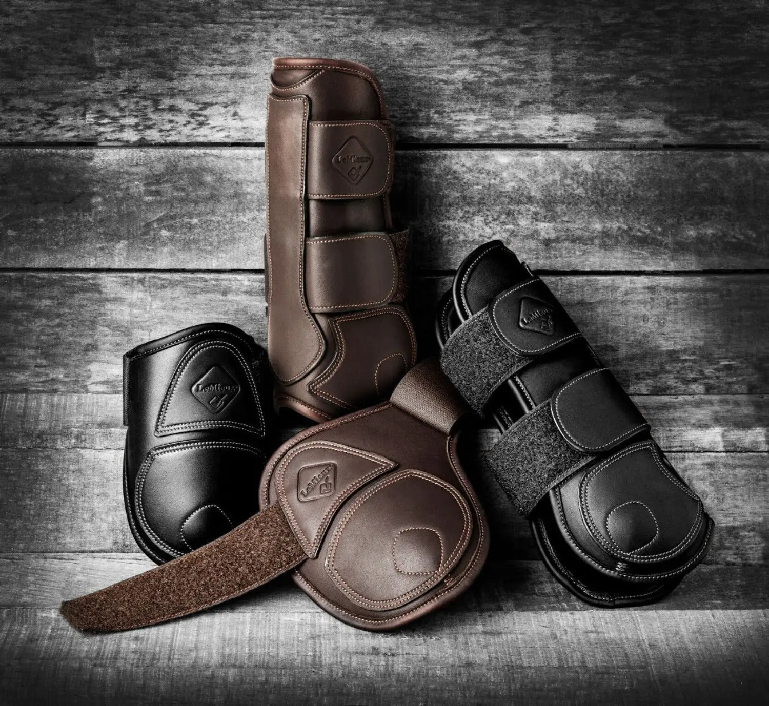 LeMieux Capella Luxury Leather Fetlock Boots - Image 3