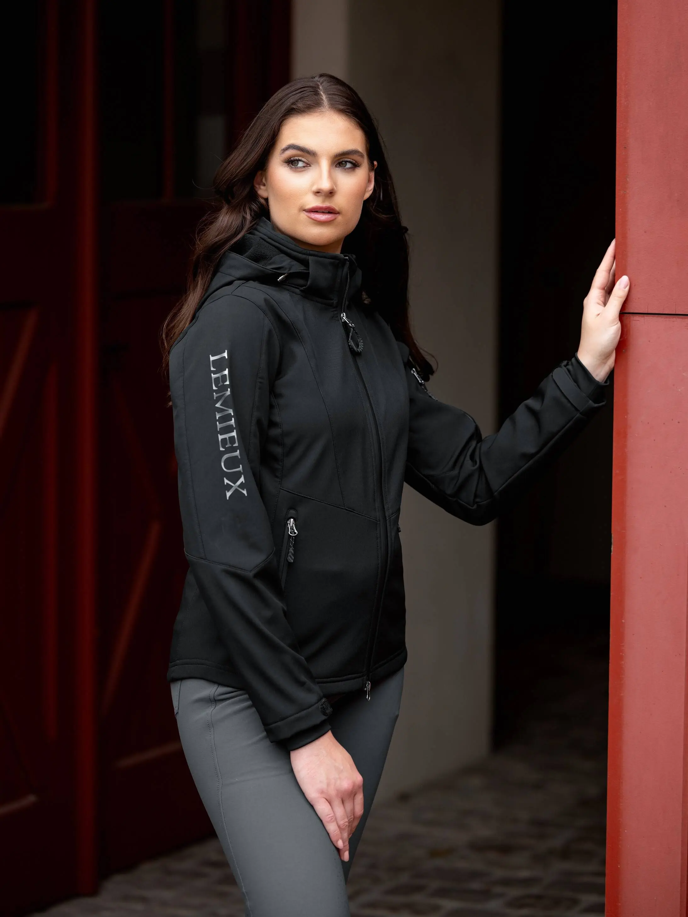 LeMieux Celine Ladies Black Soft Shell Jacket - Image 13