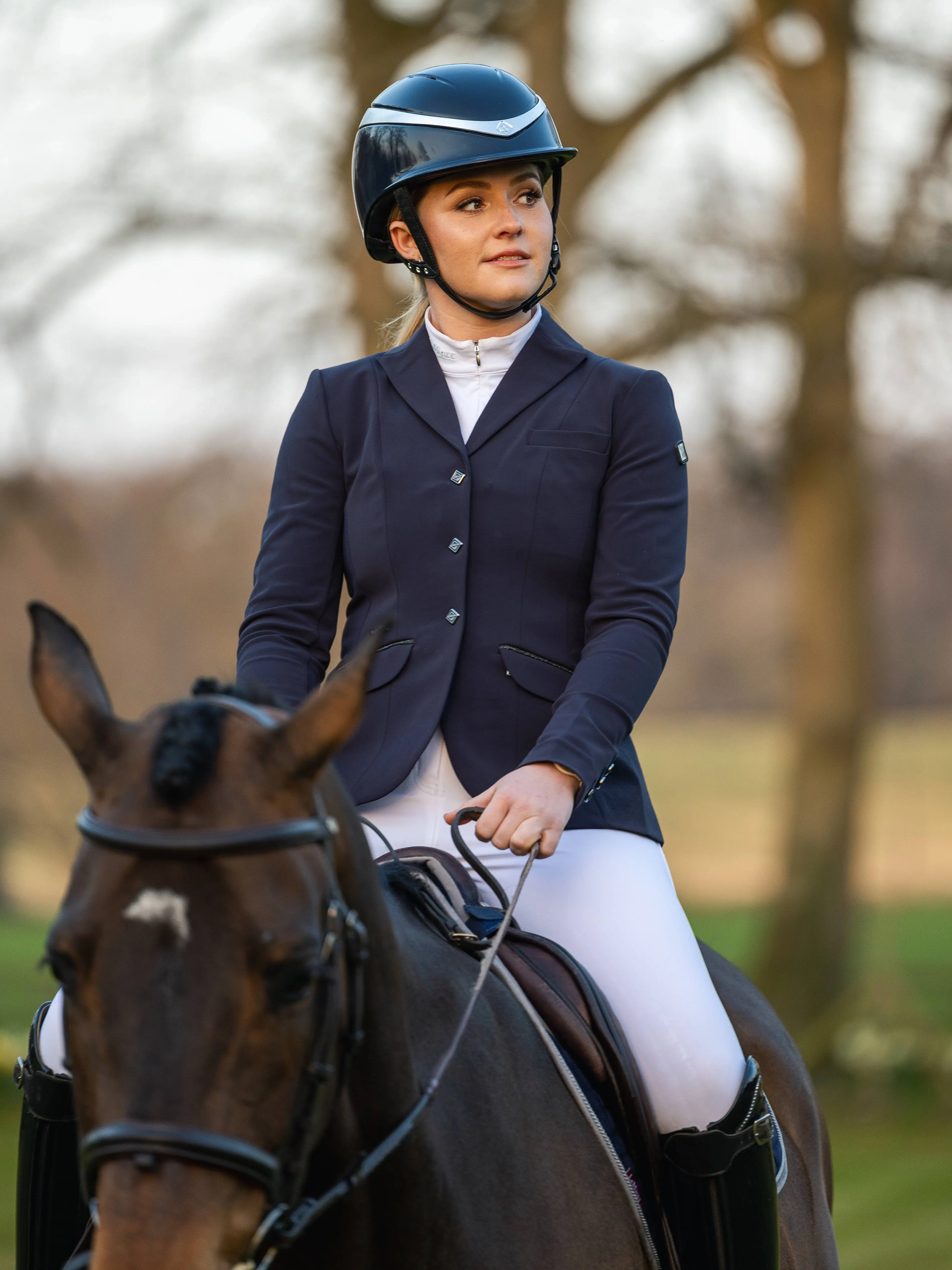 LeMieux Dynamique Ladies Navy Show Jacket - Image 13