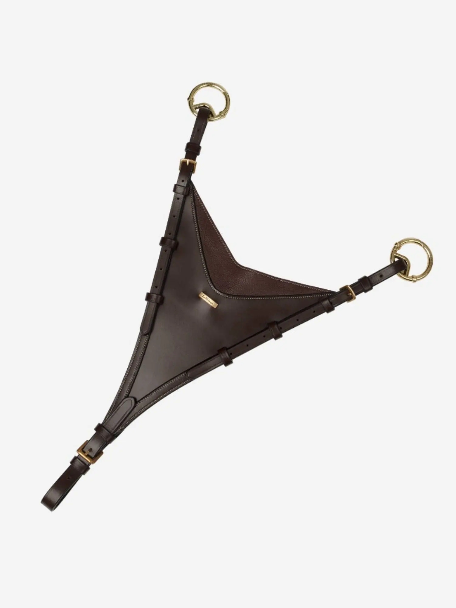 LeMieux Kudos Bib Martingale Attachment Brown/Brass - Image 2