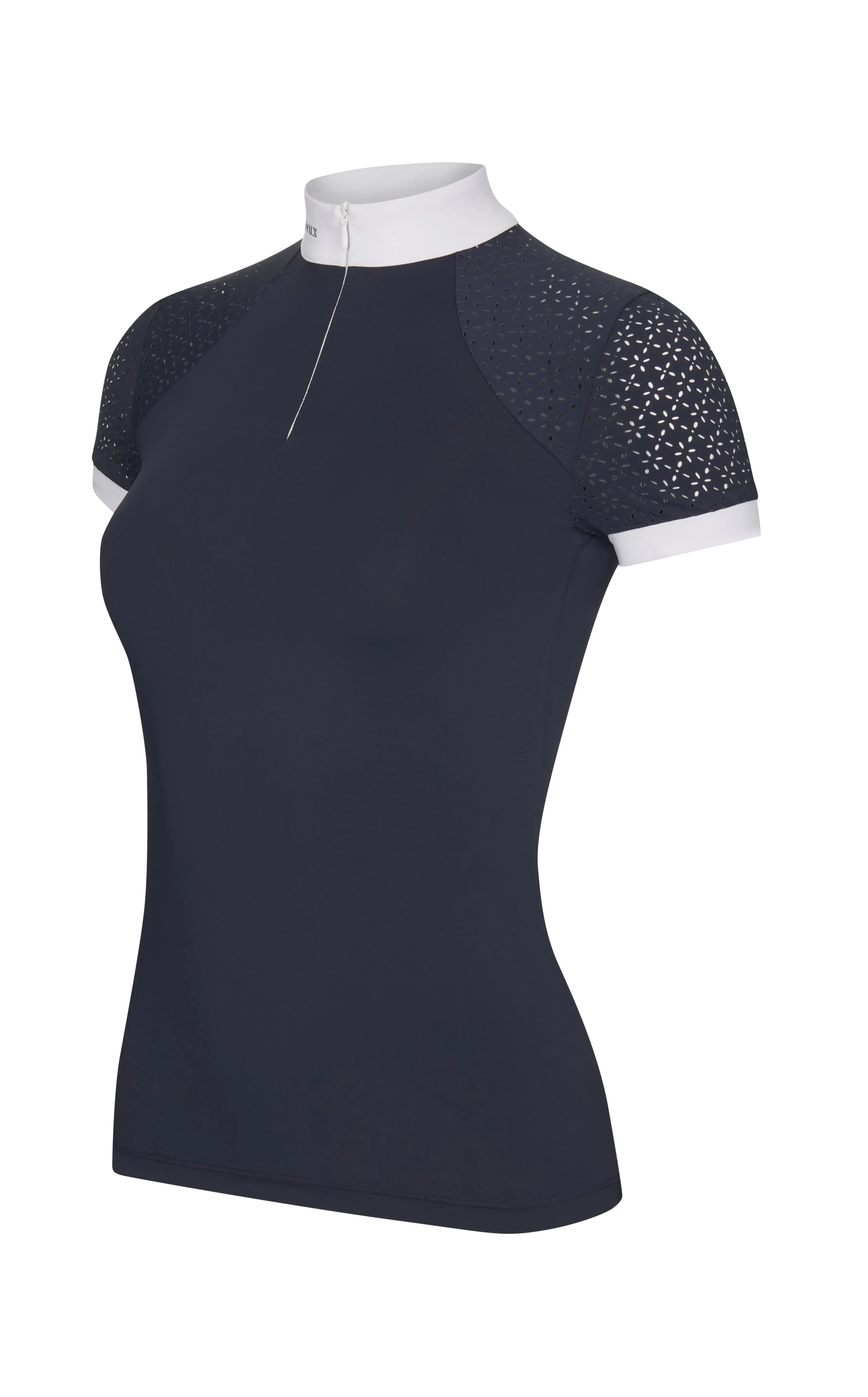 LeMieux Olivia Navy Short Sleeved Show Shirt - Image 8