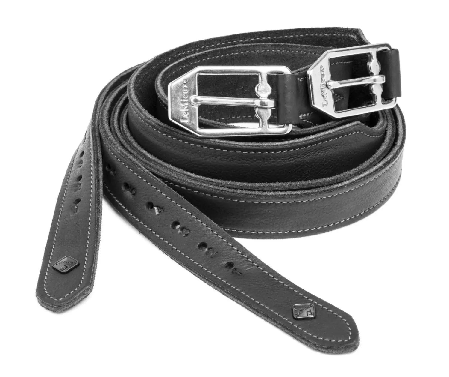 LeMieux Vector Pro Stirrup Leathers Black