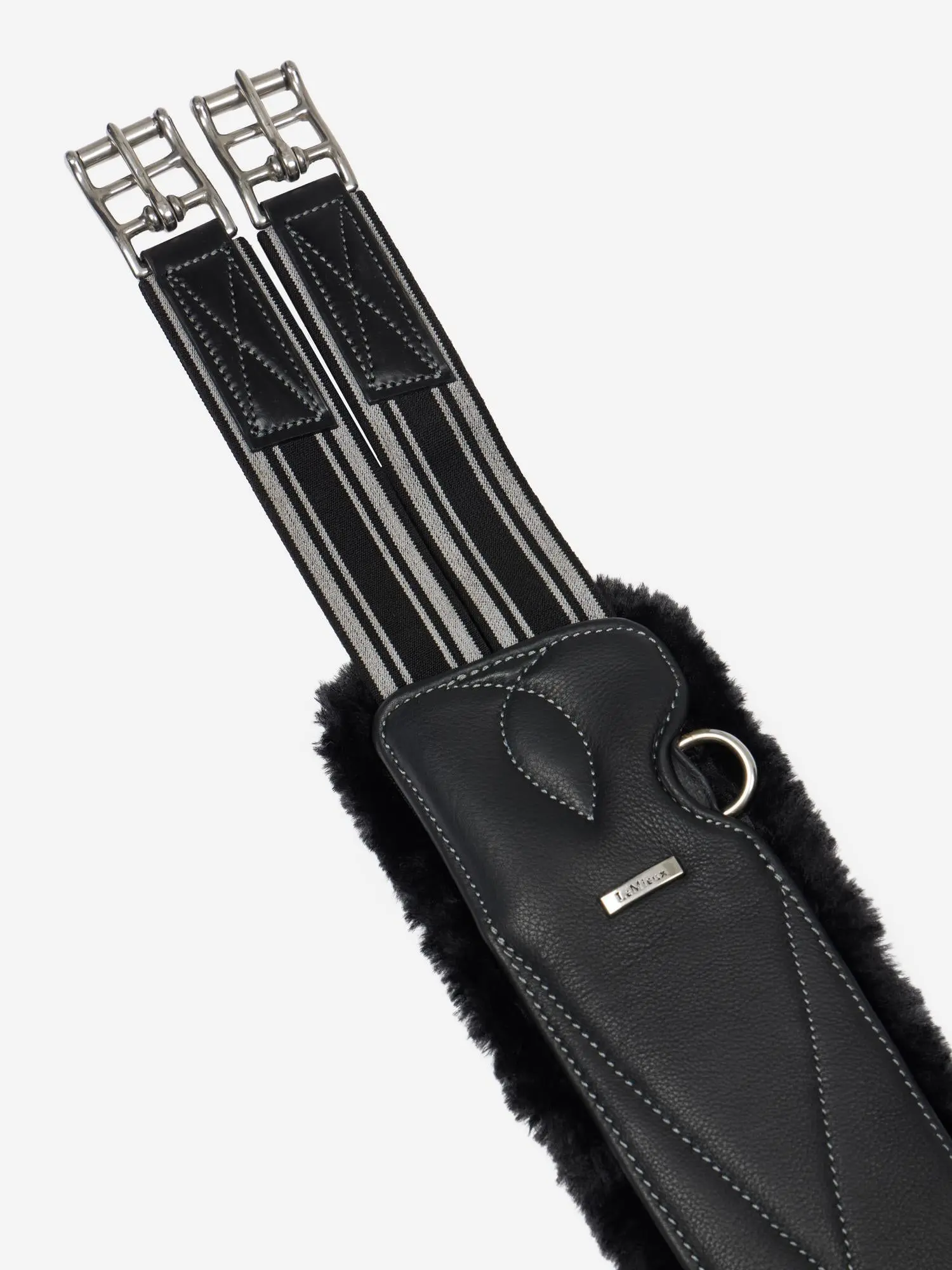 LeMieux Arika Simuwool Contoured Long Stud Girth Black - Image 7