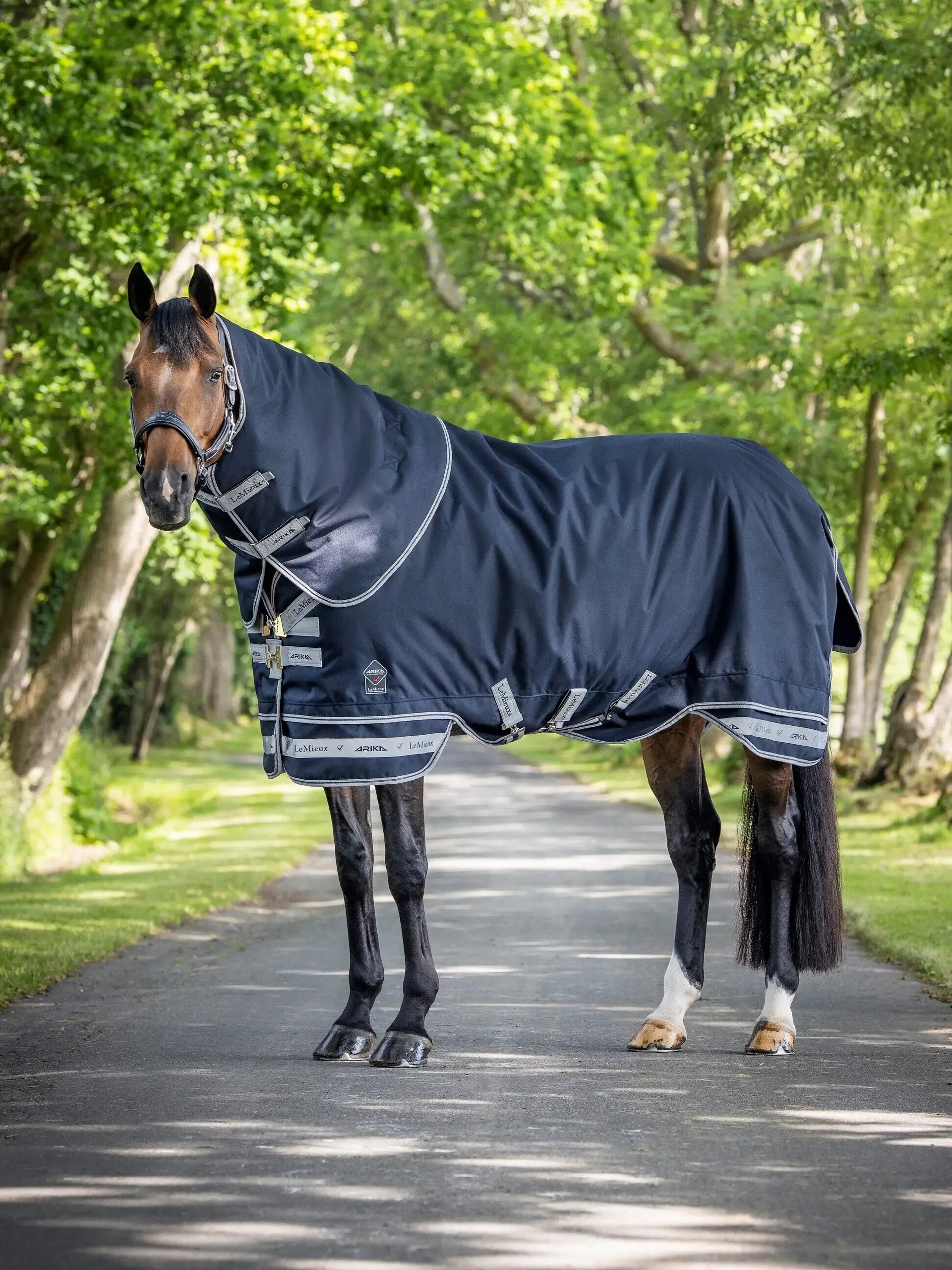 LeMieux 100g Arika Storm-Tek Rug Navy - Image 2