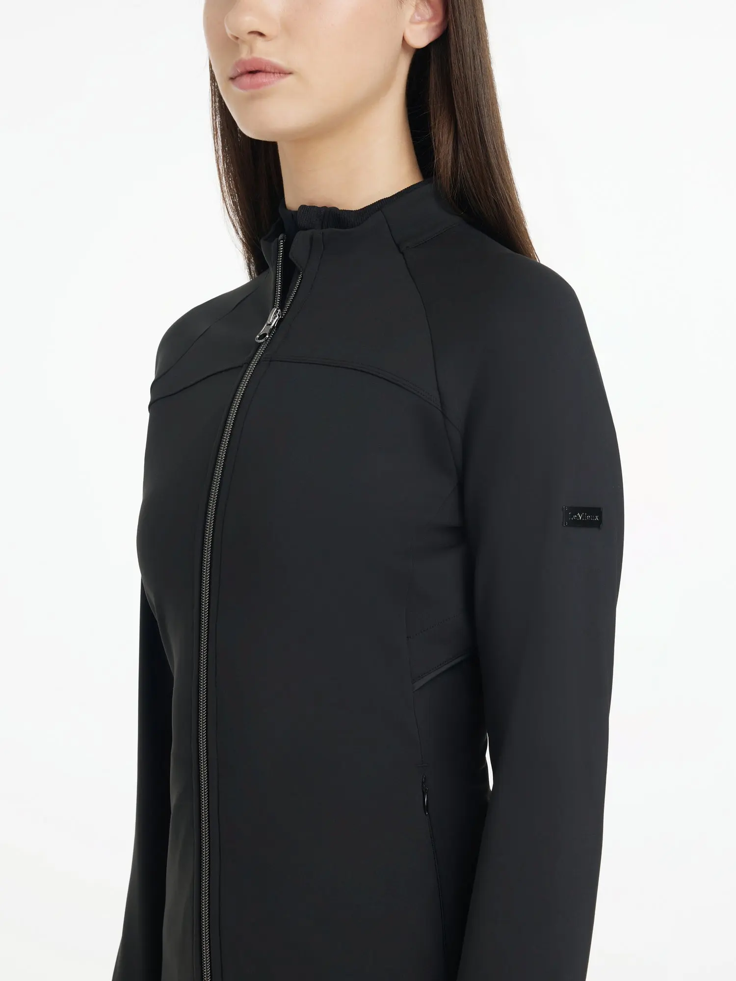 LeMieux Aspen Brushed Zip Through Jacket Black - Image 4