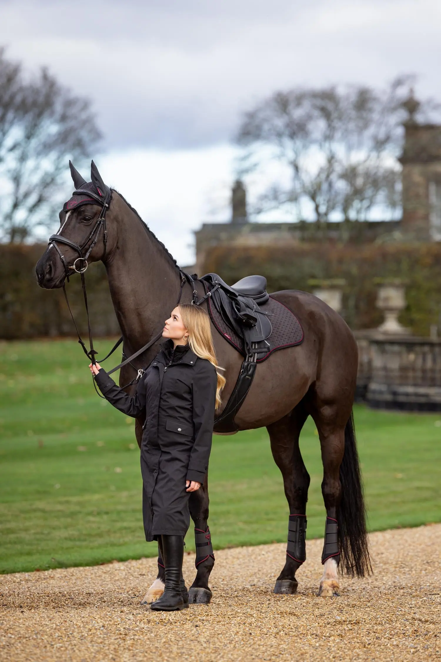 LeMieux Black Amelie Waterproof Lightweight Riding Coat - Image 5