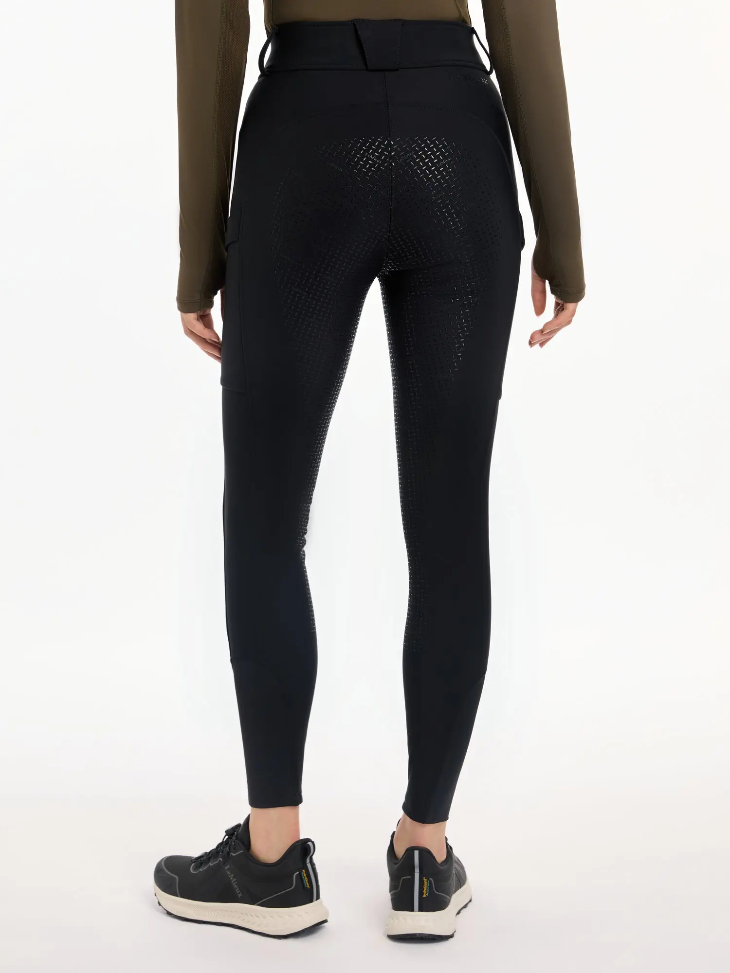 LeMieux Black Drytex Ladies Waterproof Full Seat Breeches - Image 7