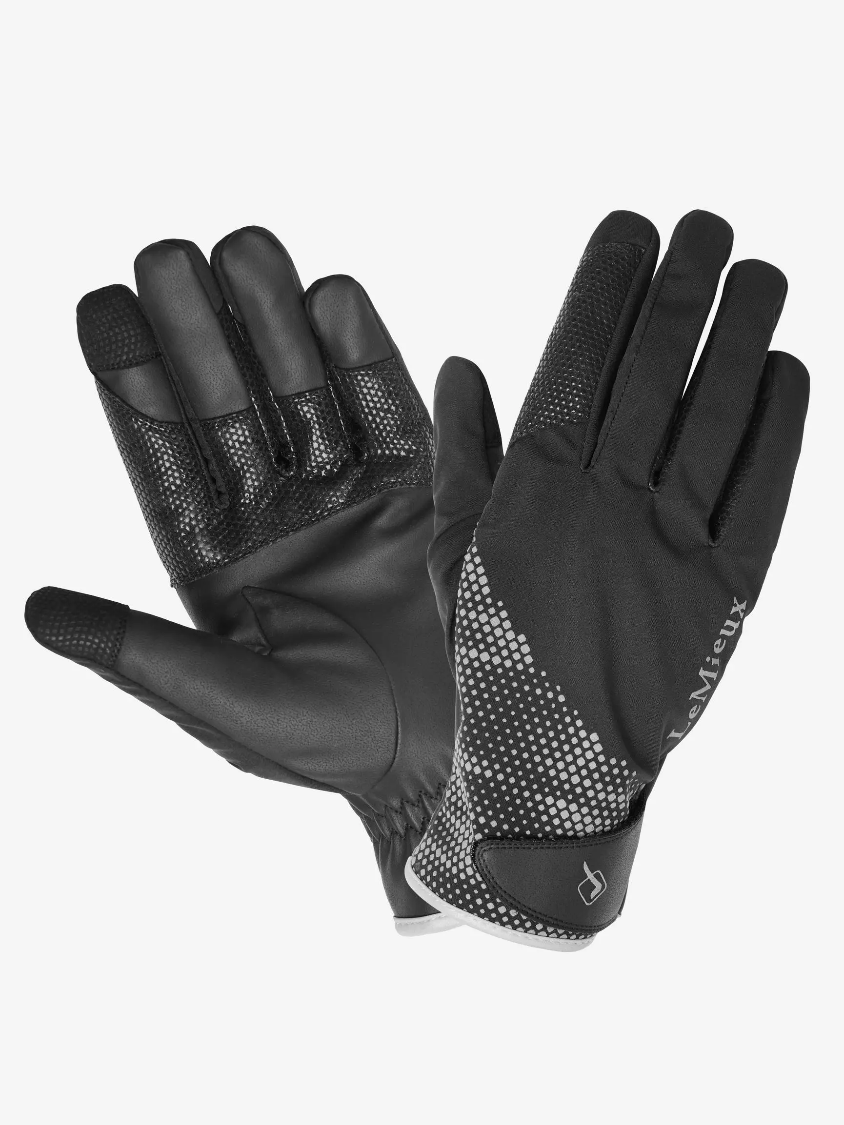 LeMieux Black Waterproof Riding Gloves