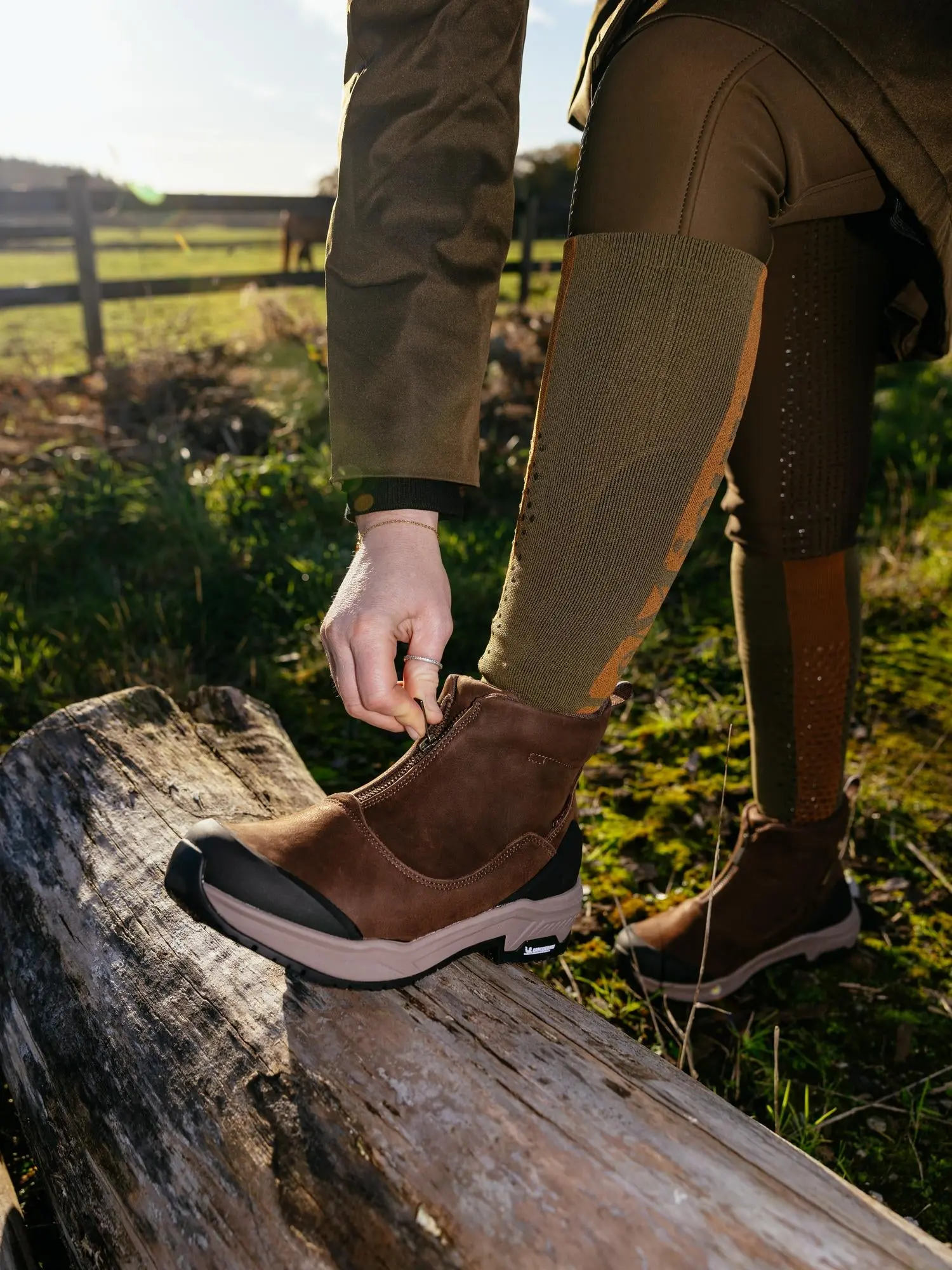 LeMieux Brown Trex Waterproof Zip Boots - Image 6