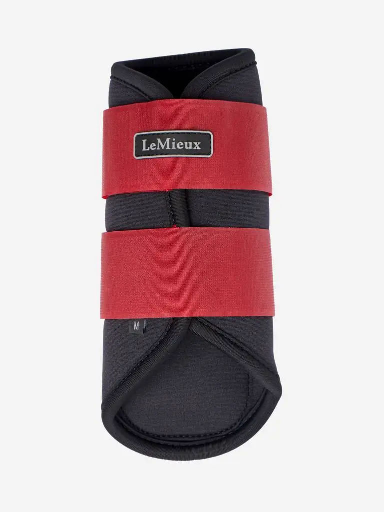 LeMieux Chilli Red Grafter Brushing Boots - Image 4