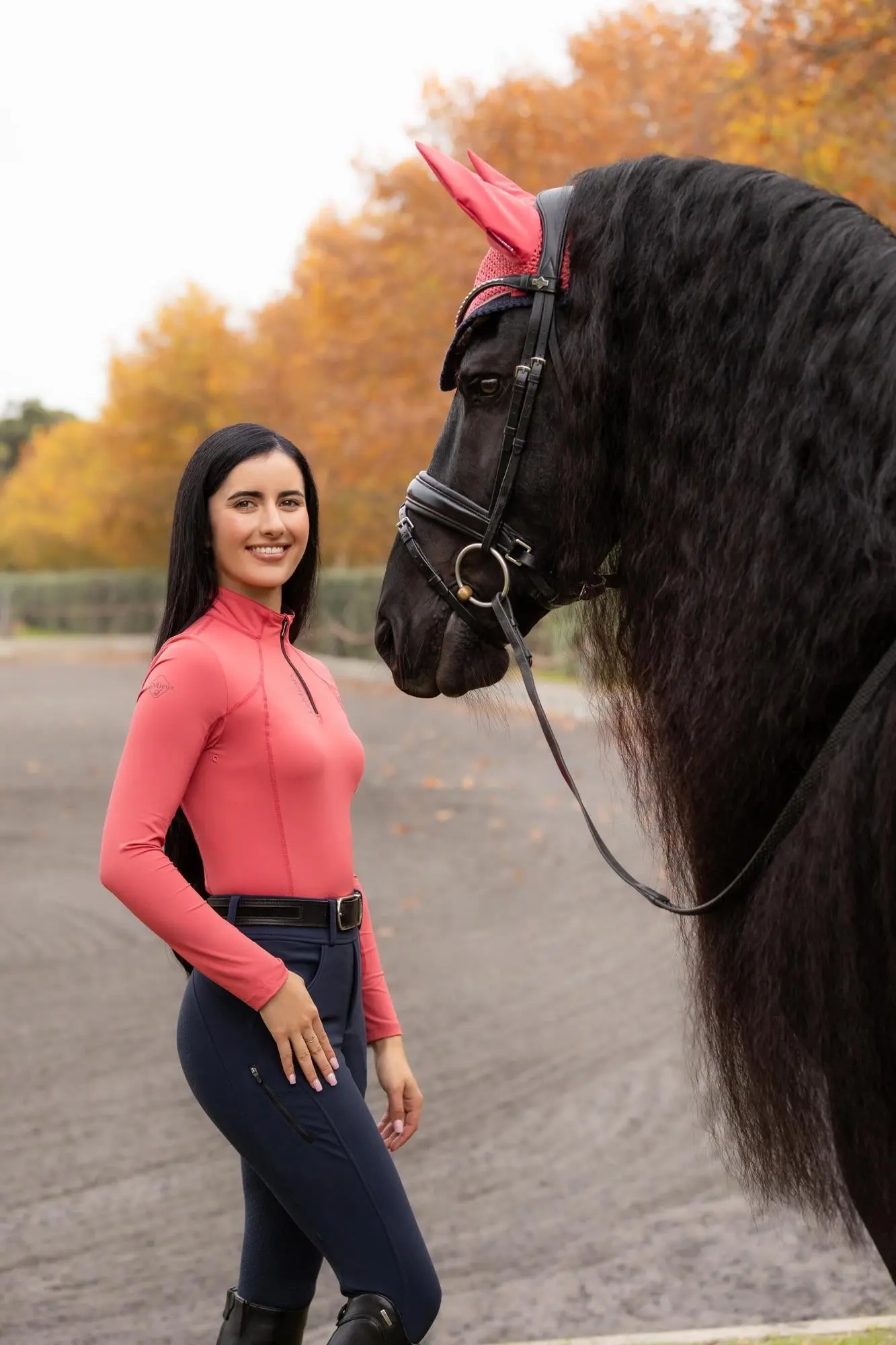 LeMieux Ladies Classique Base Layer Cranberry - Image 5
