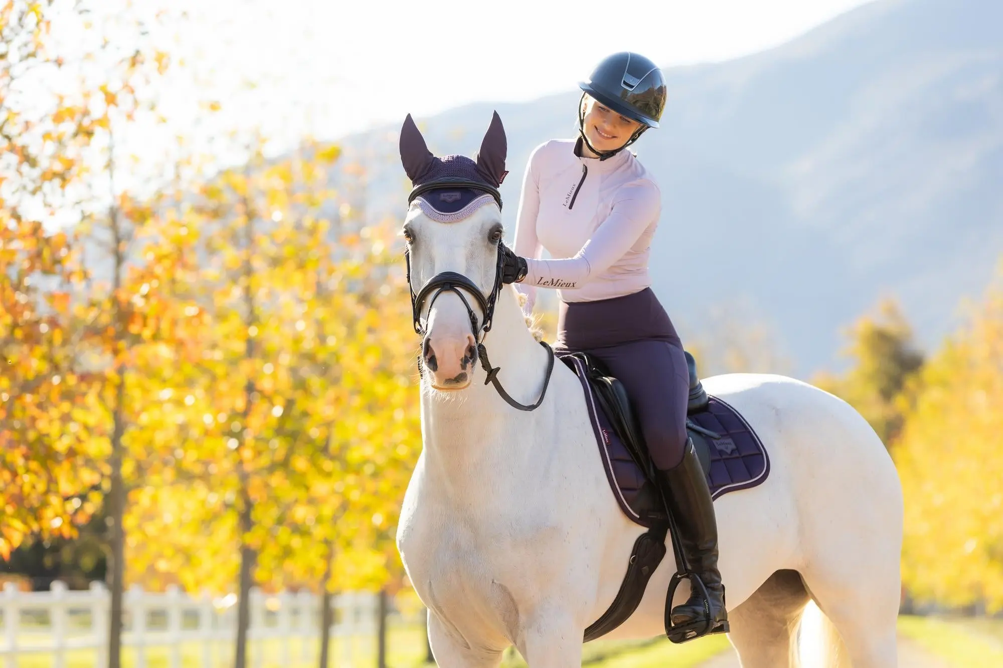 LeMieux Ladies Classique Base Layer Lilac - Image 2