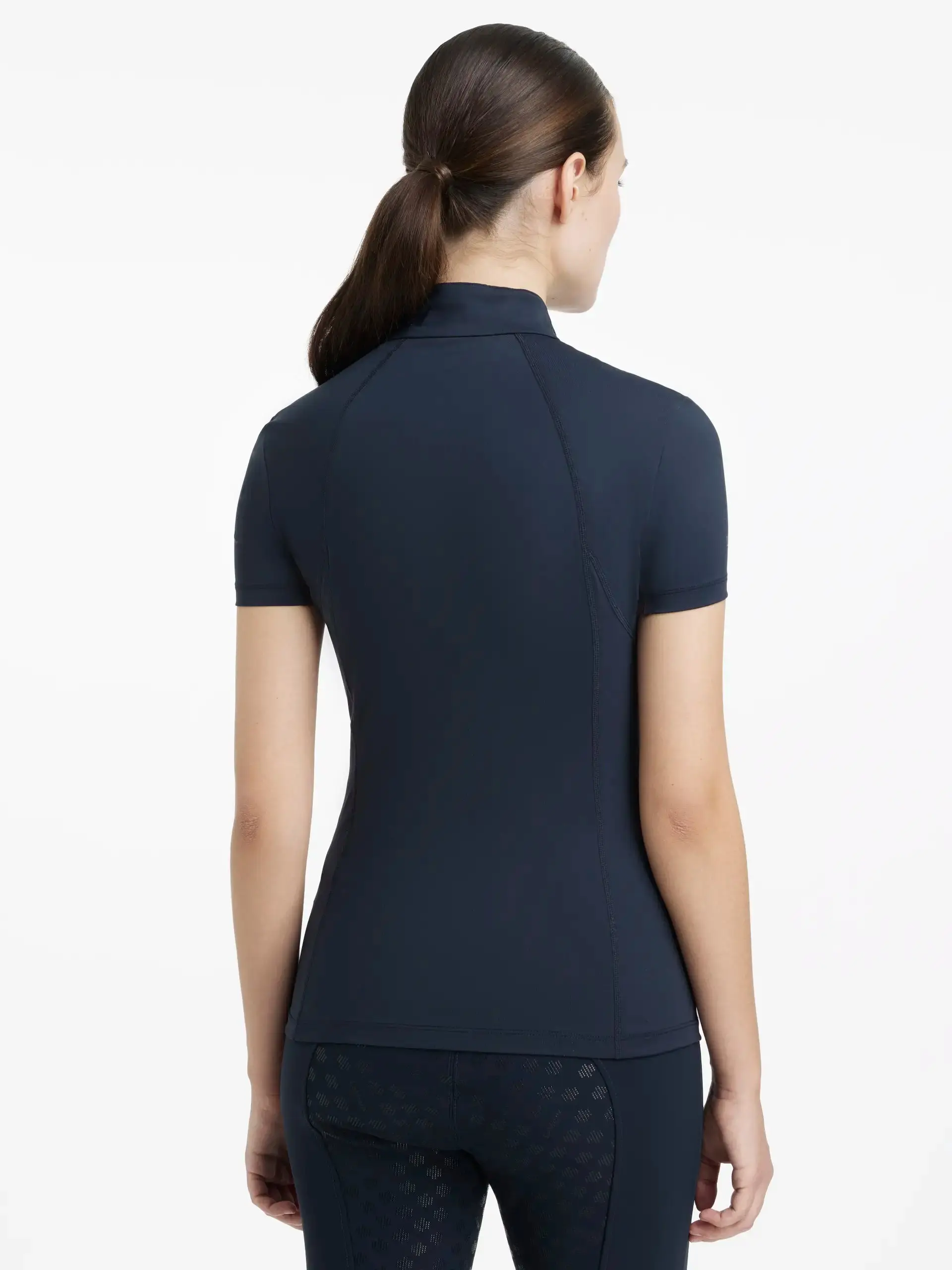 LeMieux Classique Short Sleeve Base Layer Navy - Image 2