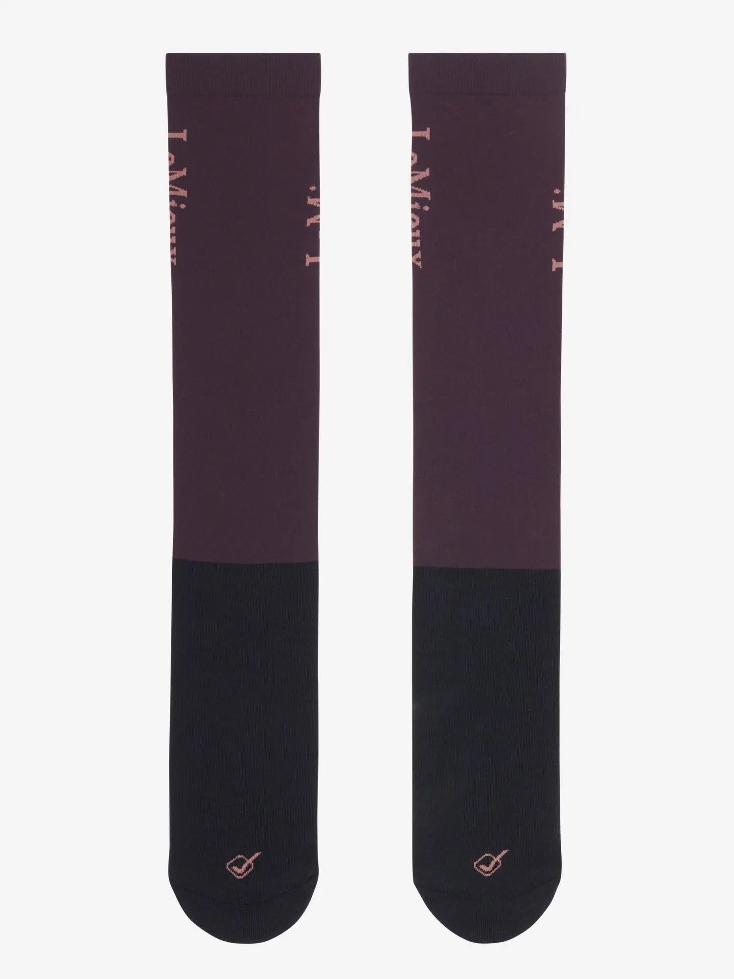 LeMieux Competition Socks 2 Pack Damson - Image 3