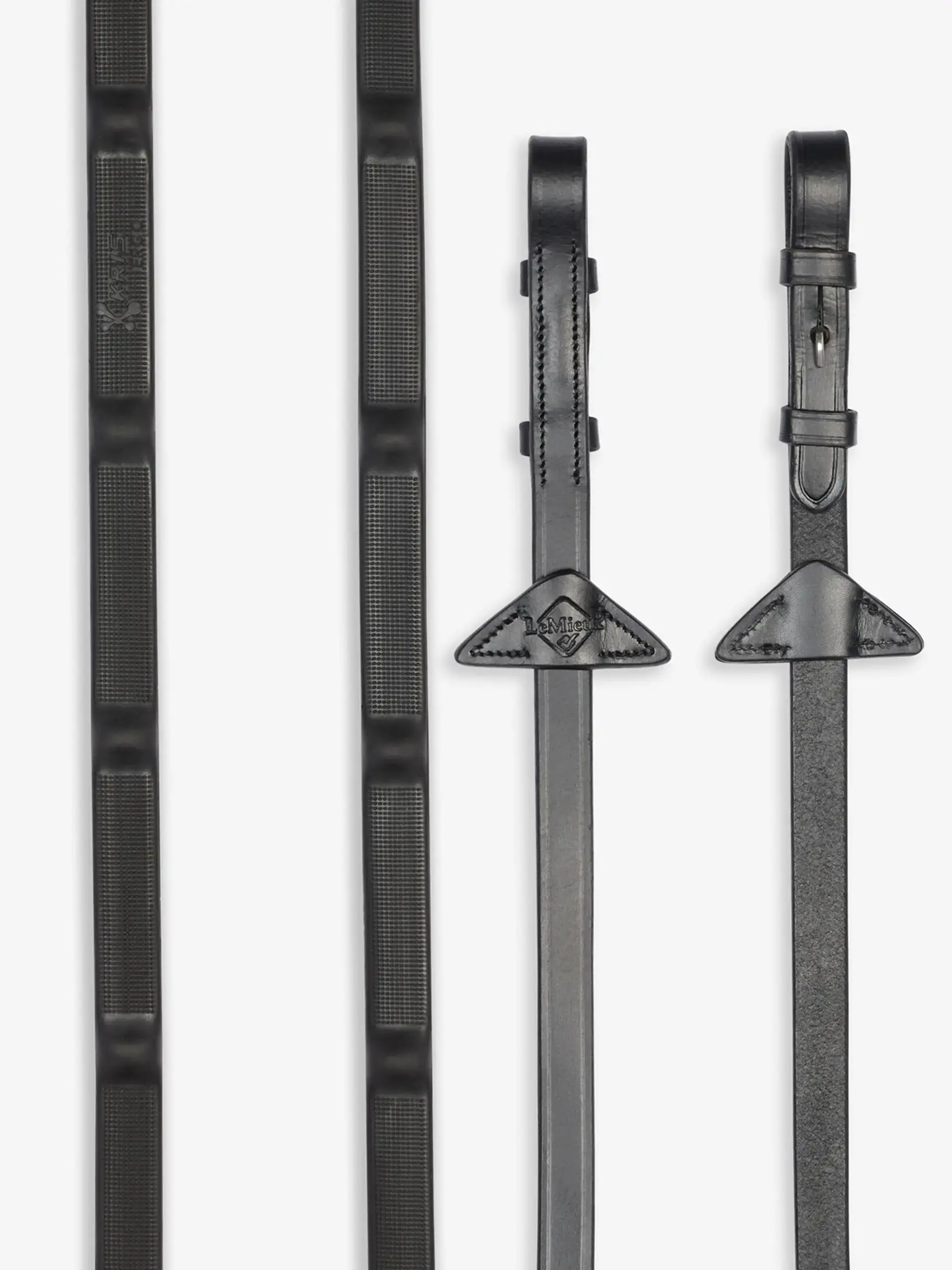 LeMieux Ergo Grip Rubber Reins Black