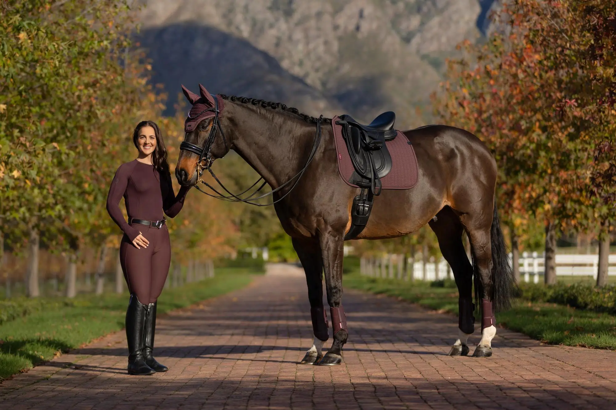 LeMieux Essence Dressage Square Damson - Image 8