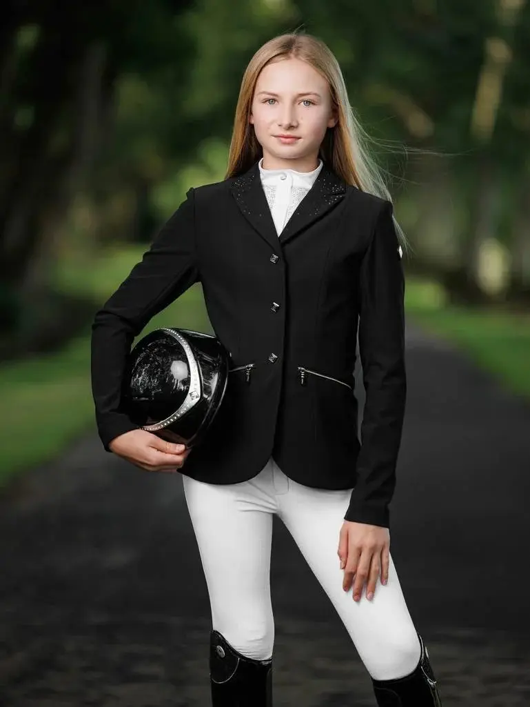 LeMieux Junior Pro Show Jacket Black - Image 4
