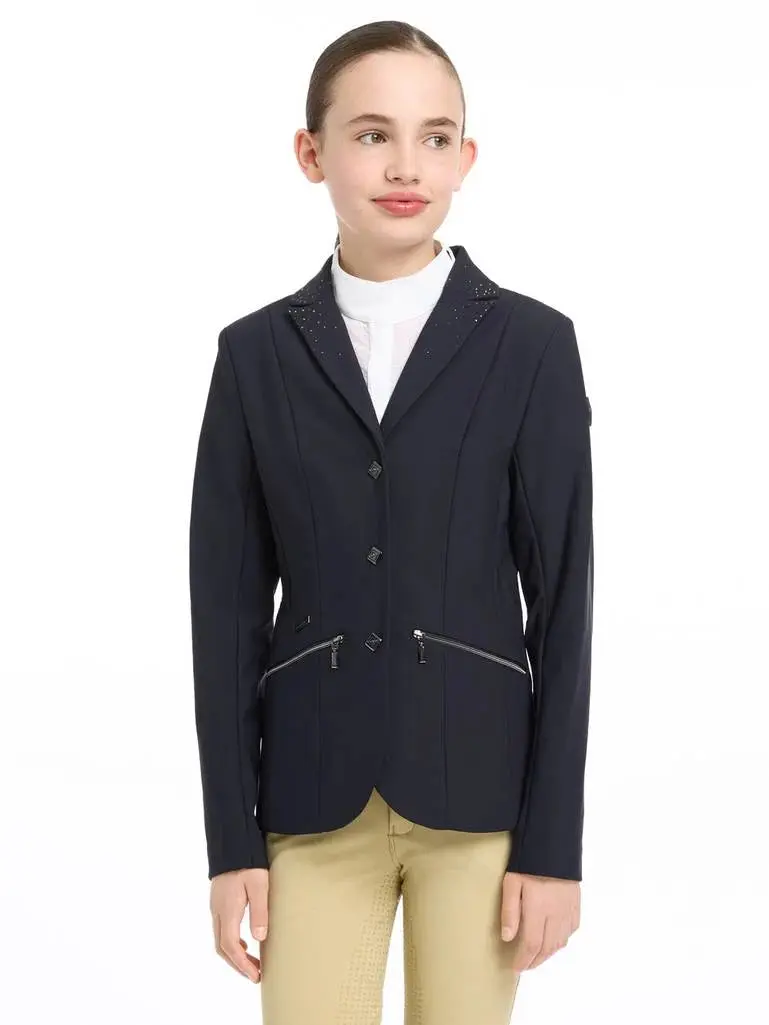 LeMieux Junior Pro Show Jacket Navy - Image 5