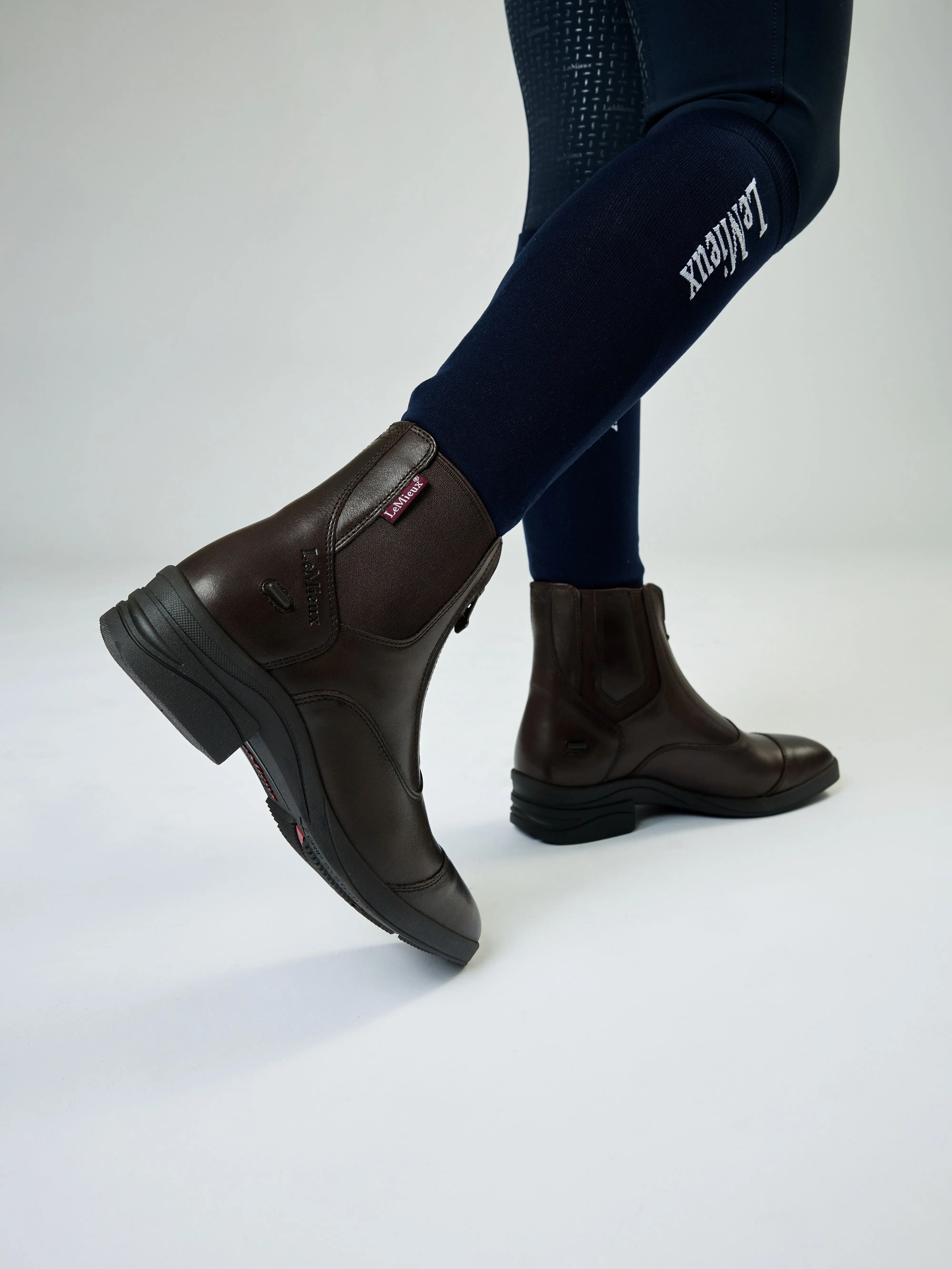 LeMieux Junior Zip Paddock Boot Brown - Image 2