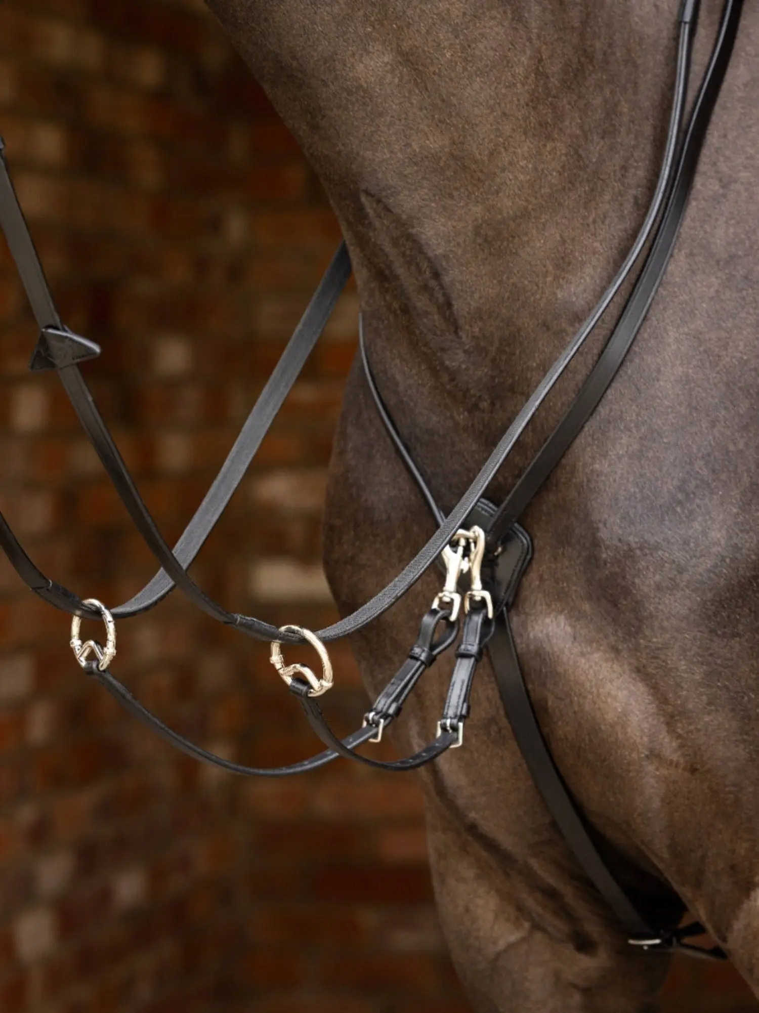 LeMieux Kudos Black / Silver Running Martingale