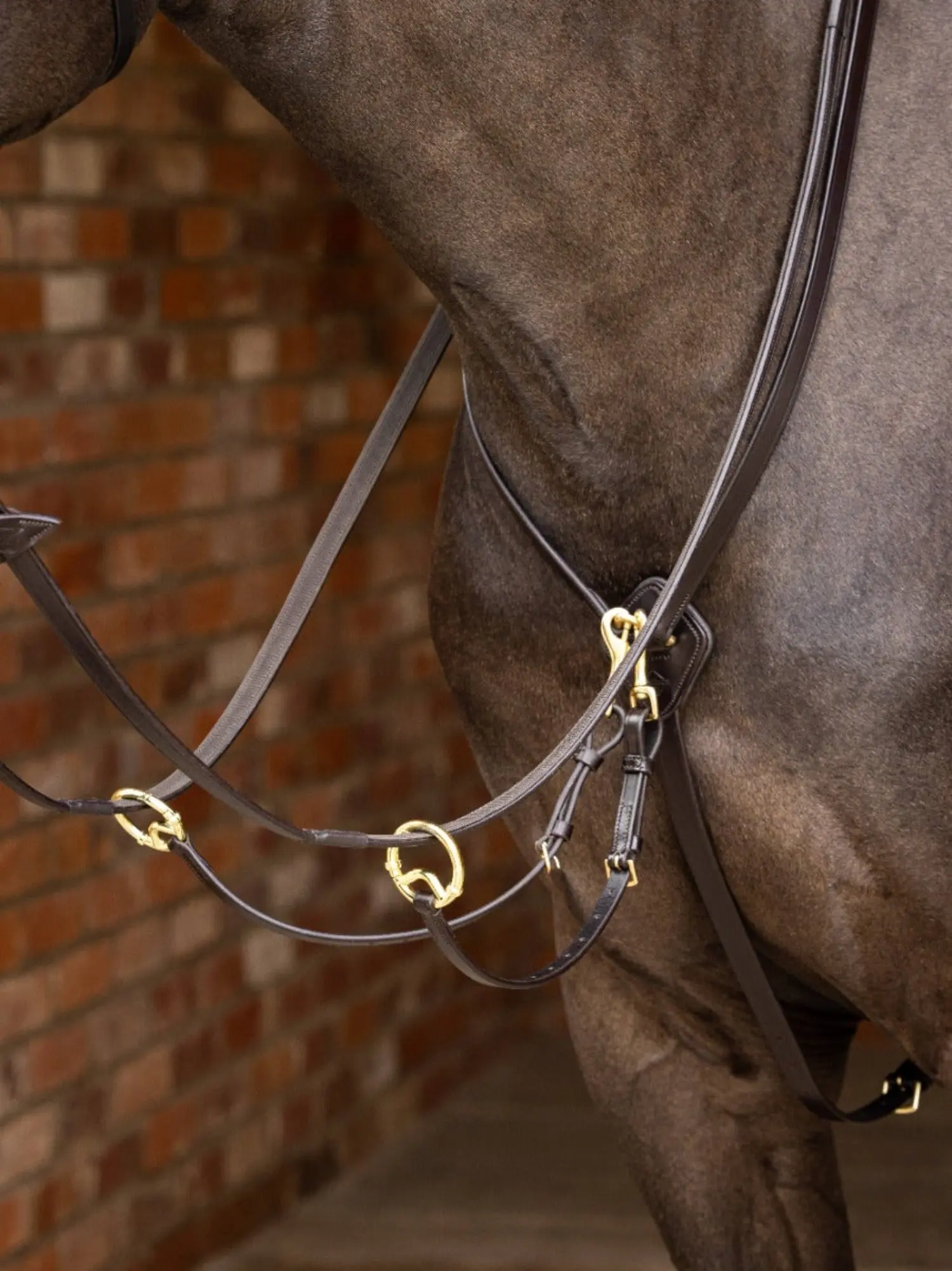 LeMieux Kudos Black / Silver Running Martingale - Image 2