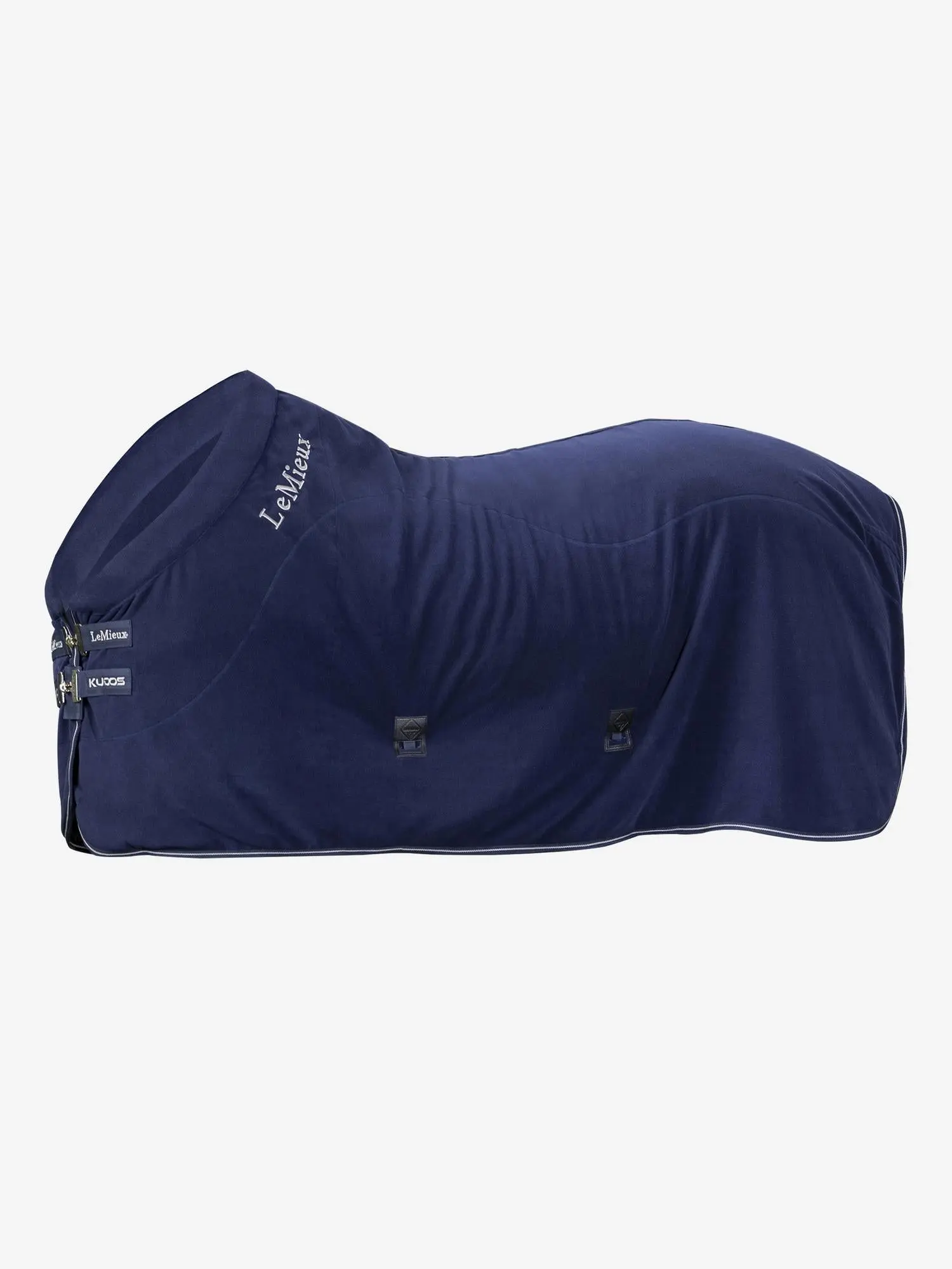 LeMieux Kudos Fleece Cooler Rug Navy - Image 3