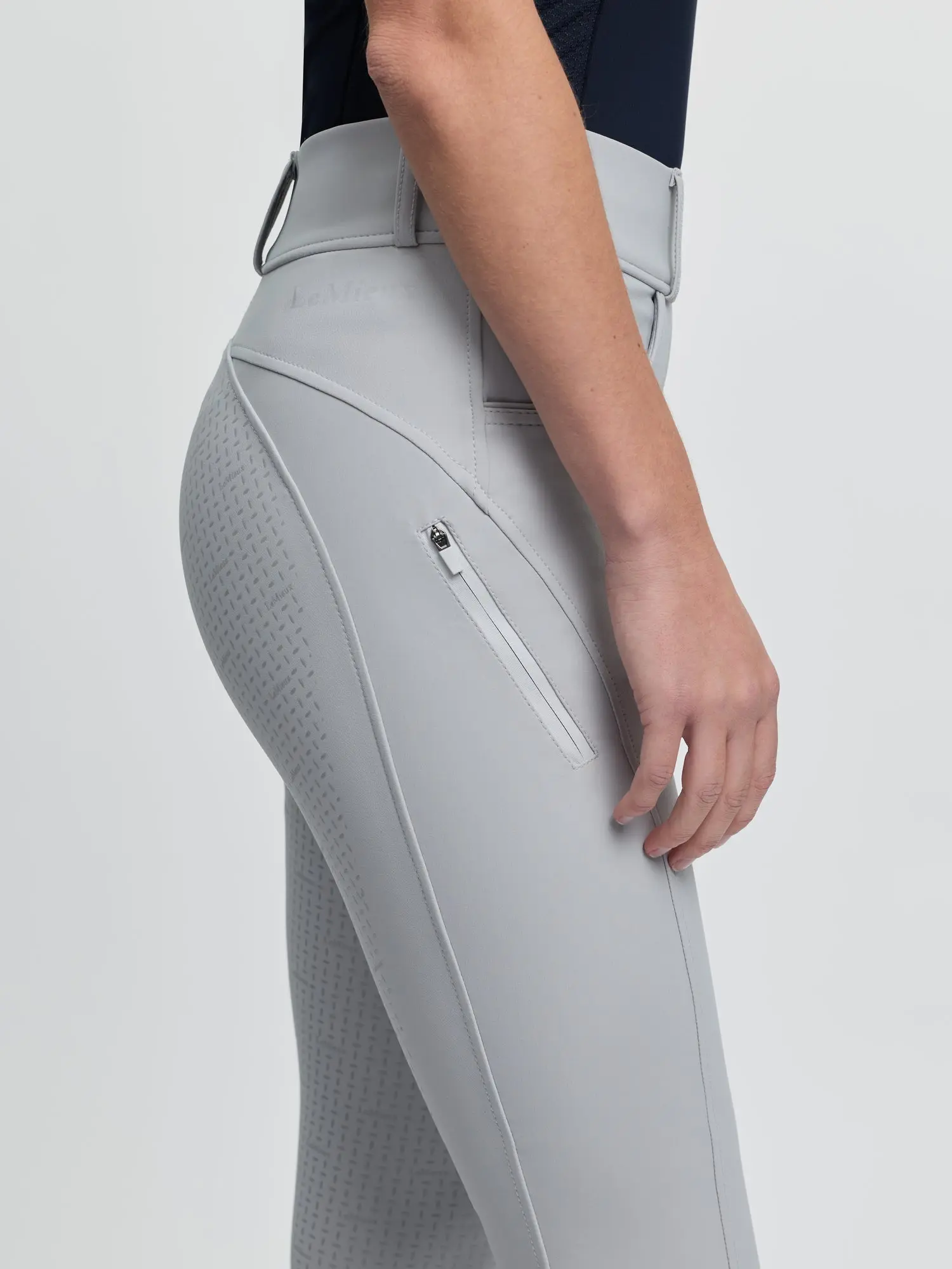 LeMieux Ladies Amy Bregging Light Grey - Image 6