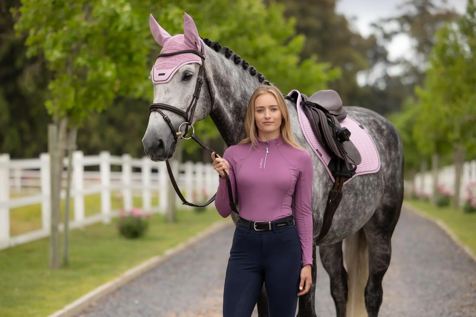 LeMieux Ladies Classique Base Layer Mallow - Image 4