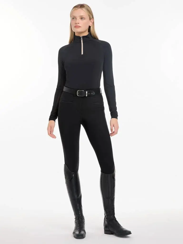 LeMieux Ladies Halle Sunstopper Lightweight Base Layer Black - Image 4